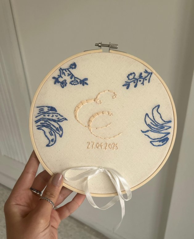 Timeless Blue-Ring Holder