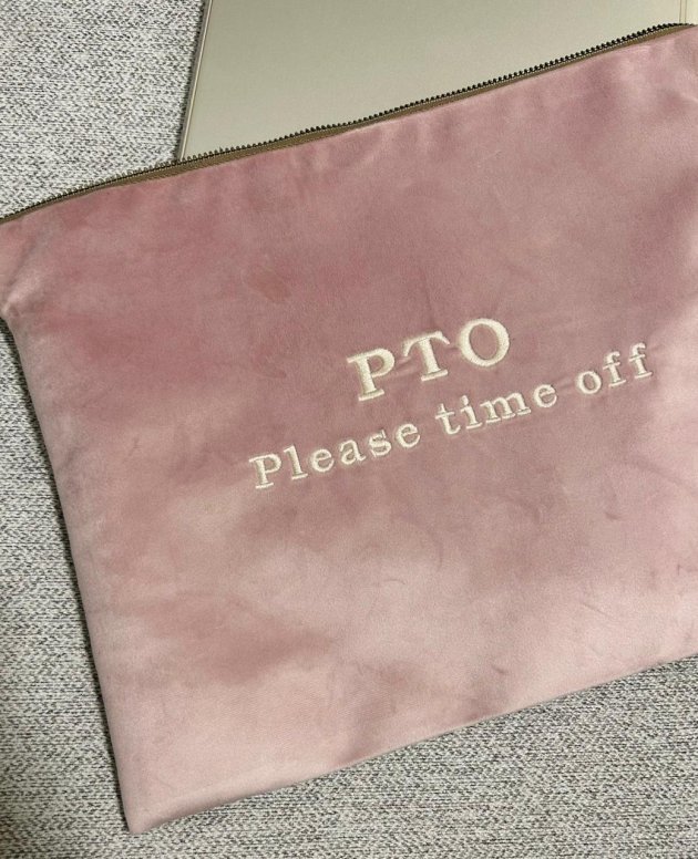 PTO: Please Time Off-Laptop bag